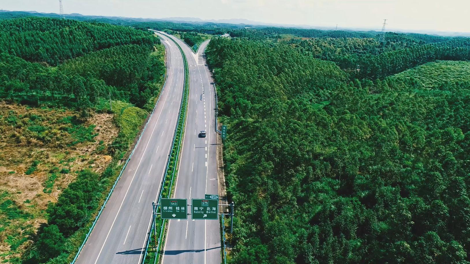 4k航拍高速公路